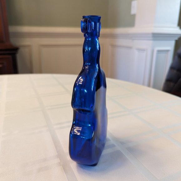 Vintage Cobalt Glass Fiddle Vase - Picture 2 of 8